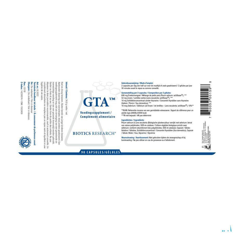Biotics GTA 90 capsules  -  Energetica Natura