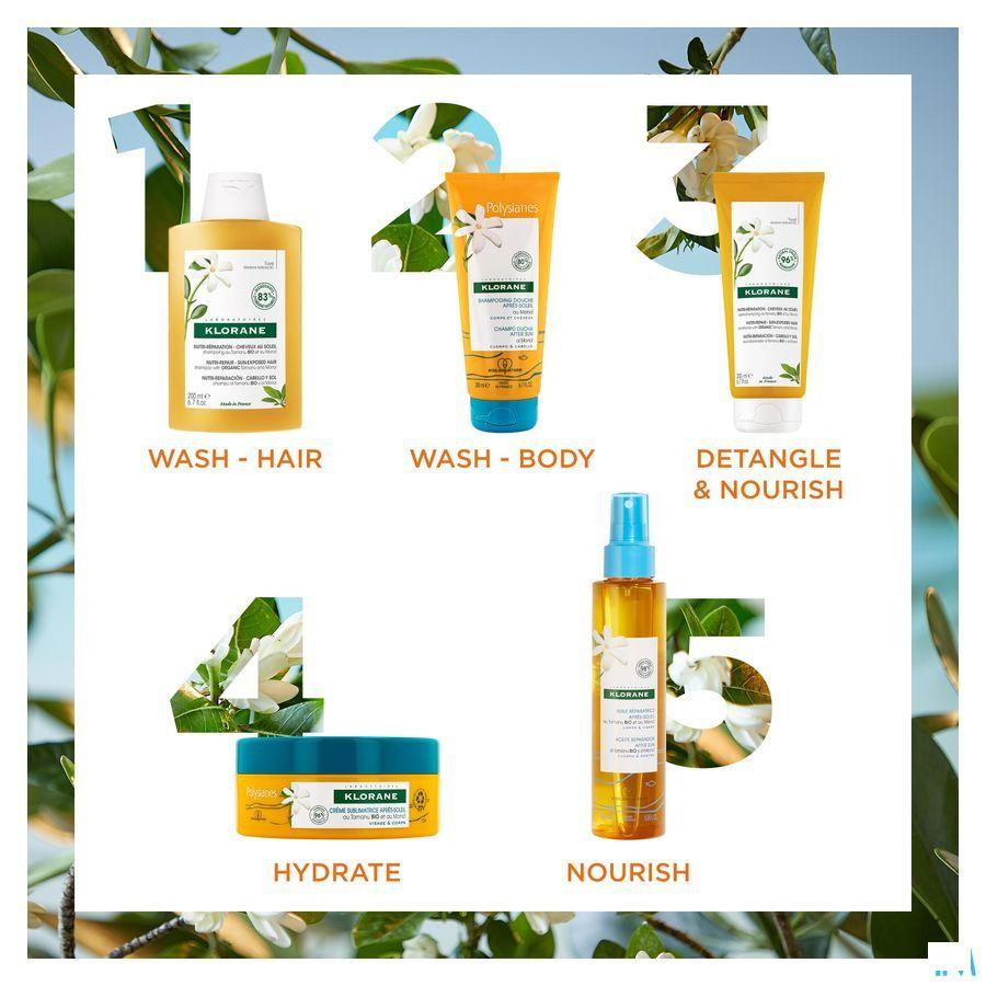 Klorane Capilaire Shampooing Tamanu&Monoi Bio 200 ml