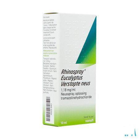 Rhinospray Eucalyptol Verstopte Neus 1,18mg/ml Neusspray 10 ml