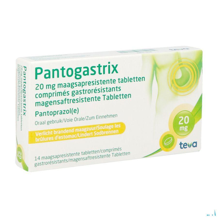 Pantogastrix Teva 20 mg Comprimes Gastro Resist 14x20 mg 