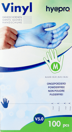 Pharmex Gants Vinyl Bleu S/Poudre M 100
