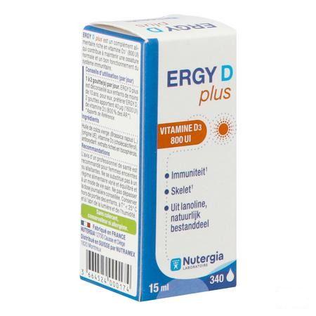 Ergy D Plus Flacon 15 ml  -  Lab. Nutergia