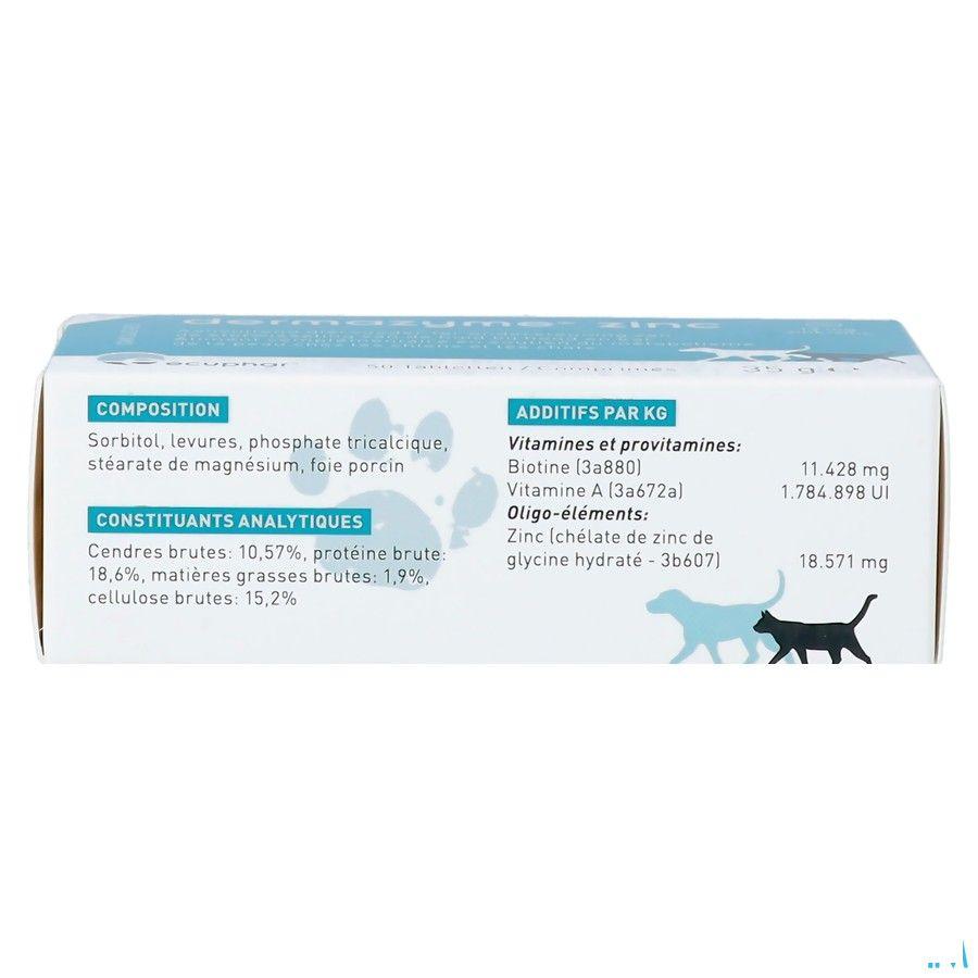 Dermazyme Zink Hond Tabletten 50  -  Ecuphar