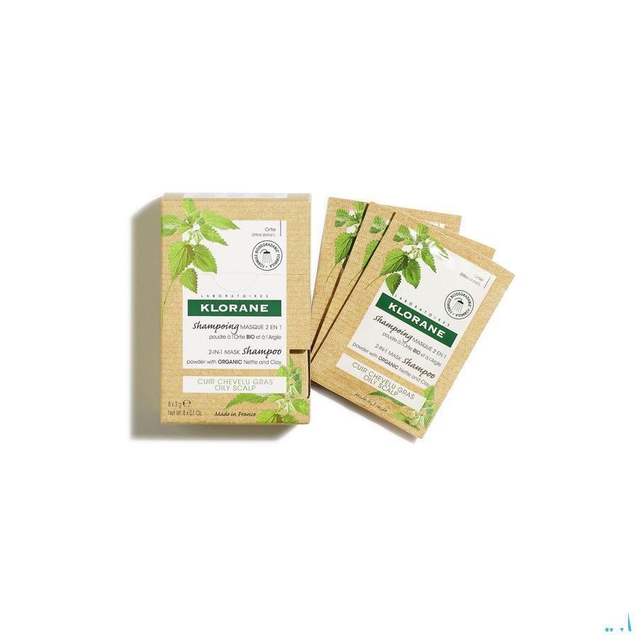Klorane Capilaire Masker Reinigend Brandnetel 8X3G