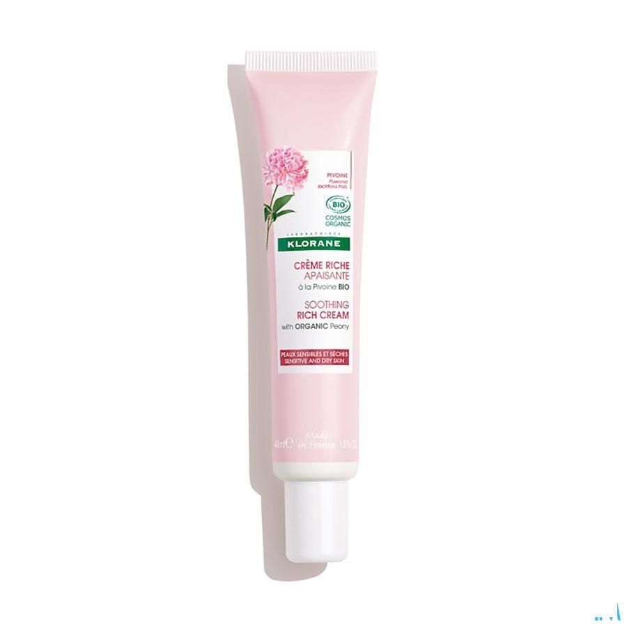 Klorane Gezicht Rijke Cr Pioenroos Bio 40 ml