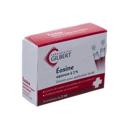 Gilbert Eosine Waterige Oplossing 2% Steriel 10x2 ml