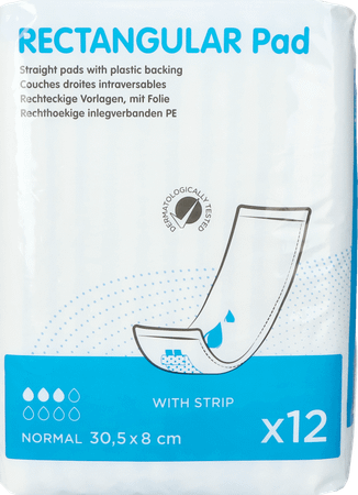 Rectangular Pad 30,5X8 Pe+S 12