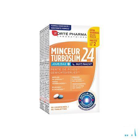 Turboslim 24 Dag/nacht Tabletten 2x28  -  Forte Pharma