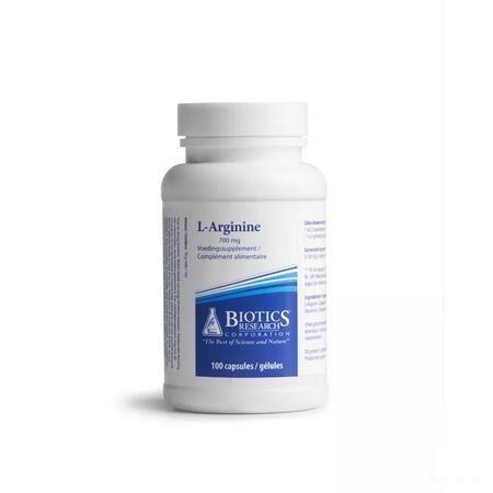 Biotics L-Arginine 700mg 100 capsules  -  Energetica Natura