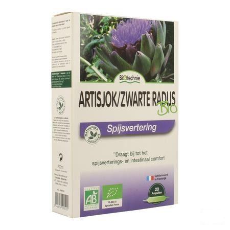 Artisjok-zwarte Radijs Bio Ampullen 20x10 ml