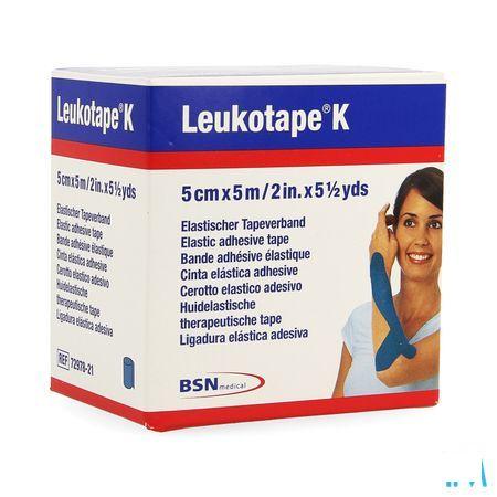 Leukotape K Bande Adh Elast Bleu 5,0Cm x 5M 1