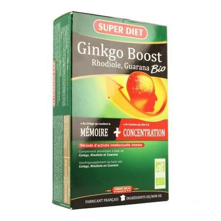 Super Diet Ginkgo Boost Bio Ampoule 20  -  Superdiet Laboratoires
