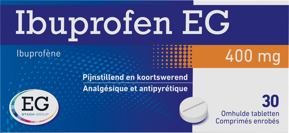 Ibuprofen EG 400 mg Filmomhulde Tabletten 30 X 400 mg  -  EG