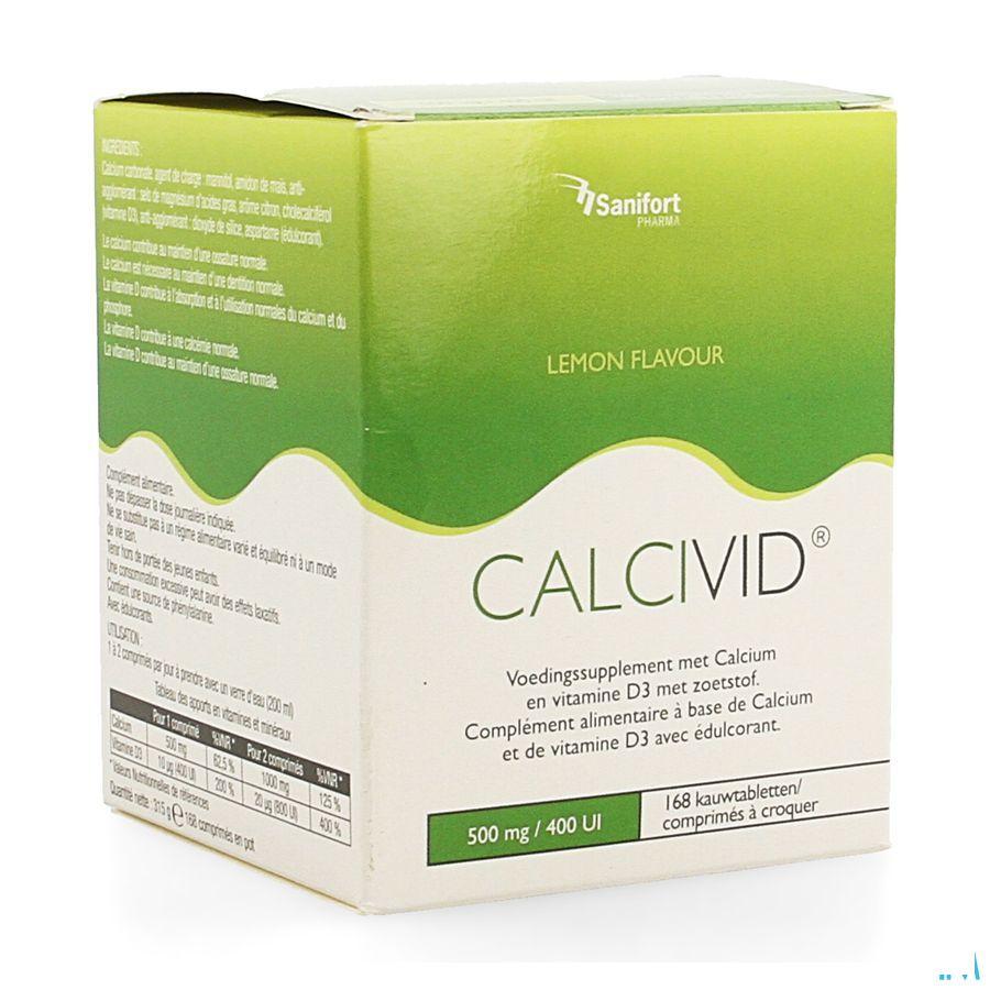 Calcivid 500 mg/400IELemon Chew 168 