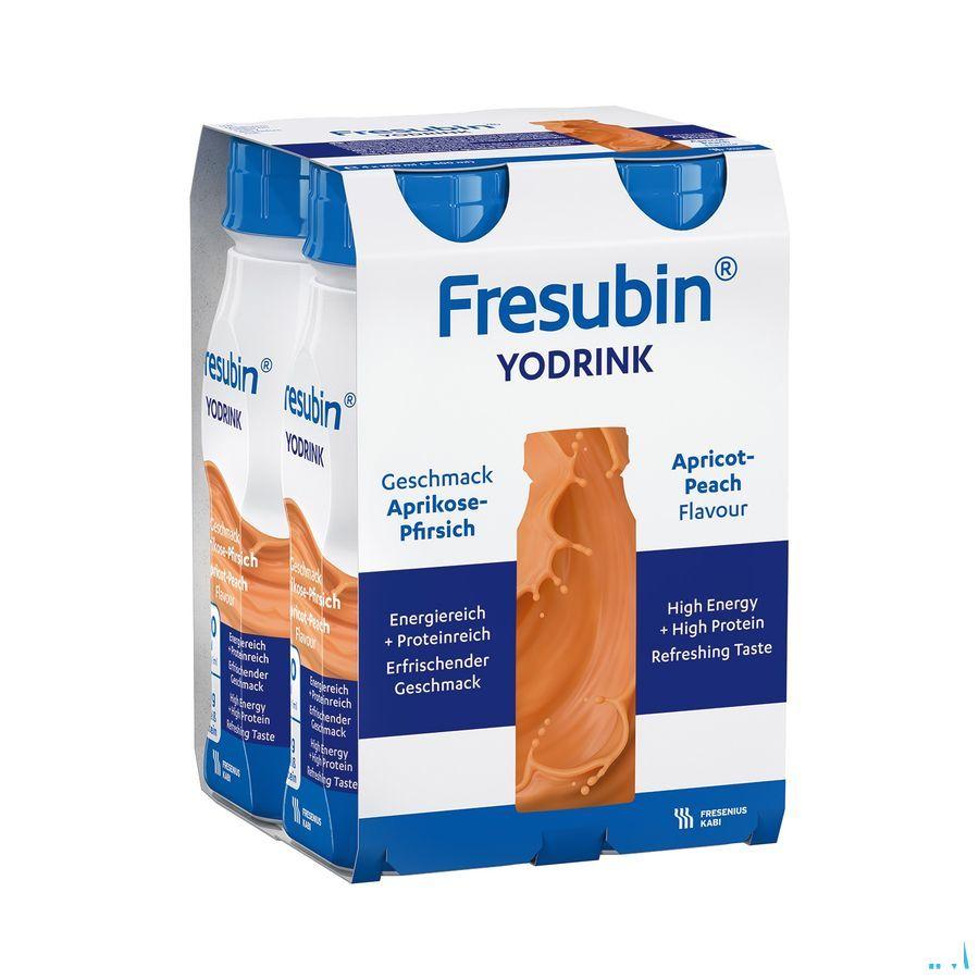 Fresubin Yodrink Peche-abricot Easy Bottle 4x200 ml  -  Fresenius