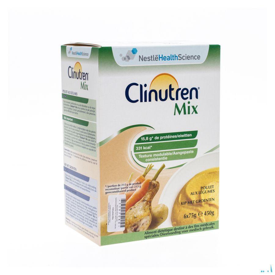 Clinutren Mix Kip-groenten Zakje 6x75 gr  -  Nestle