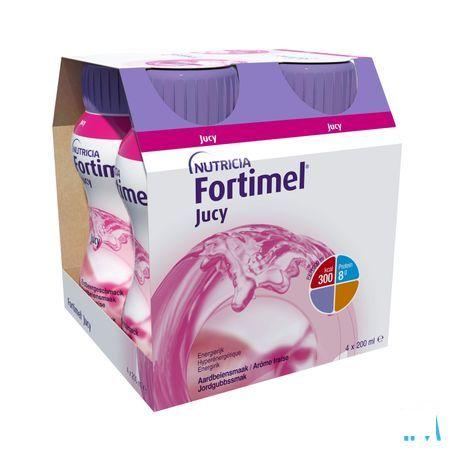 Fortimel Jucy Aardbeiensmaak 4X200ml 155629
