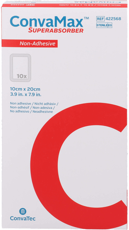 Convamax Superabsorber Non Adhesif 10 x 20Cm 10