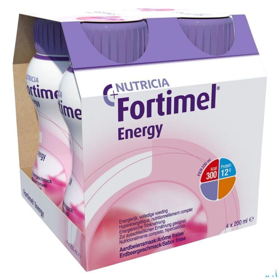 Fortimel Energy Aardbei 4x200 ml 2320463  -  Nutricia