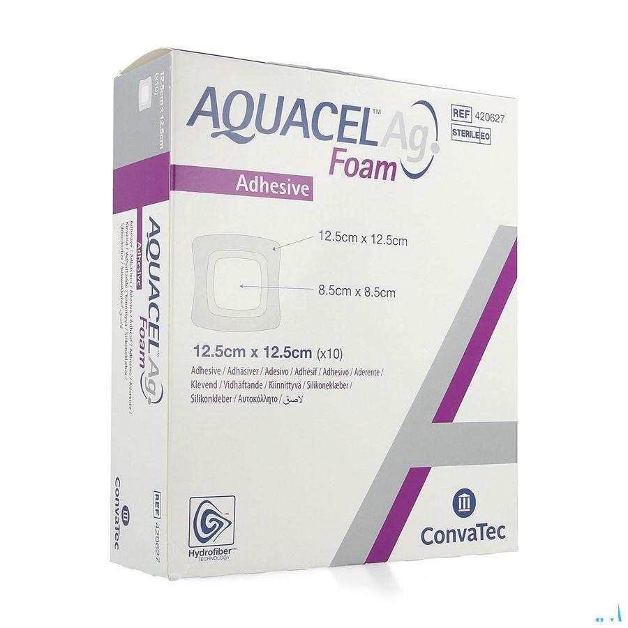 Aquacel Ag Foam Adhesif 12,5X12,5Cm 10