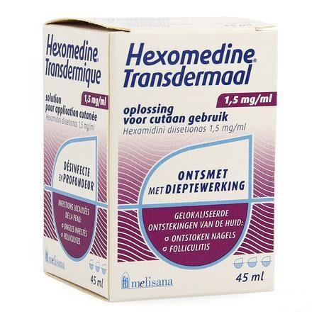 Hexomedine Oplossing 45 ml Transcut  -  Melisana