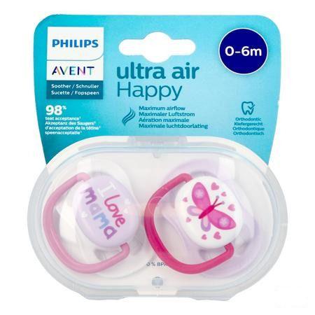 Philips Avent Fopspeen 0M+ Happy Girl  -  Bomedys
