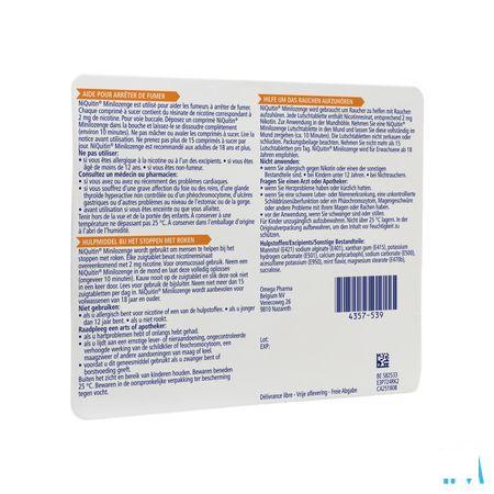 Niquitin 2 mg Minilozenge Zuigtabletten 60