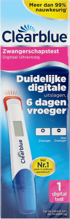 Clearblue Zwangerschapstest Digitaal Ultravroeg 1