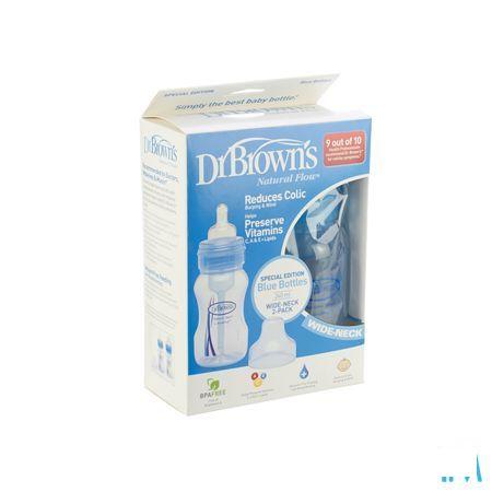 Dr Brown Zuigfles 2x240 ml Pp Blauw Escos