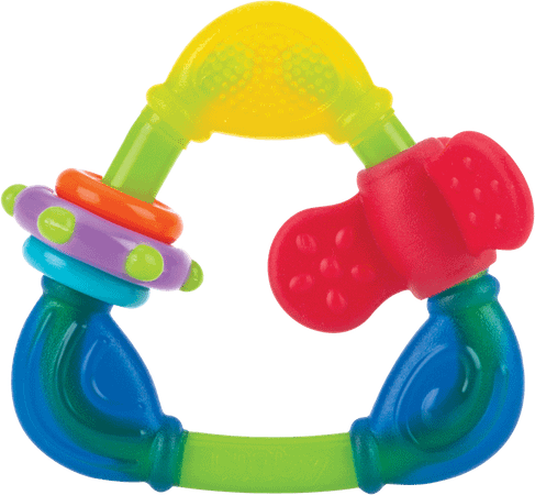 Nuby Triangle De Dentition Rigide Et Souple - 3m +   -  New Valmar