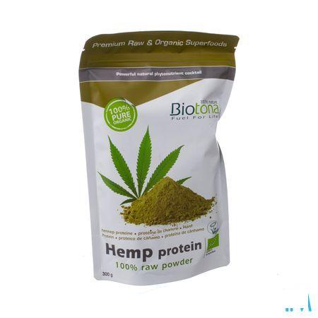 Biotona Hemp Protein Raw Bio Poeder 300 gr  -  Keypharm