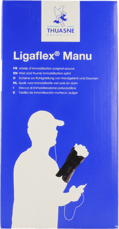 Ligaflex Manu Pols Links Zwart T3  -  Thuasne Benelux