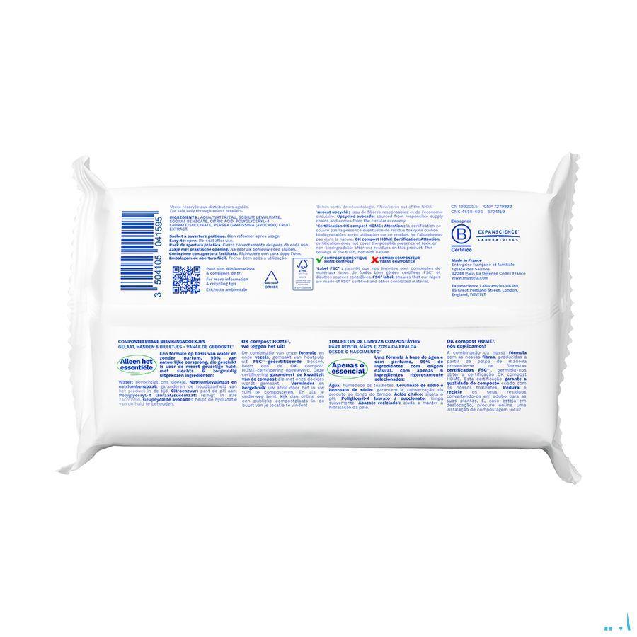 Mustela Reinigende Doekjes Water Z/Parfum 60
