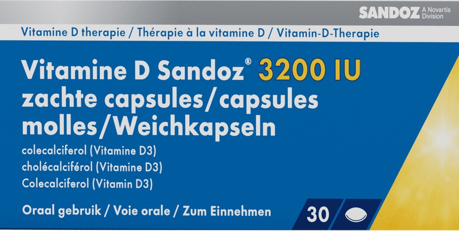 Vitamine D Sandoz 3200Iu Caps Molle 30