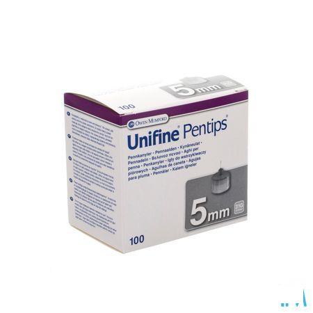 Unifine Pentips Pennaald 31G 5Mm 100 An3551  -  Line-Gold