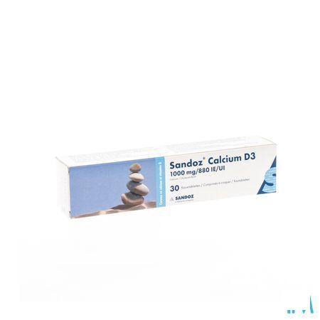Sandoz Calcium D3 Kauwtabletten 30X1000 mg/880Ie