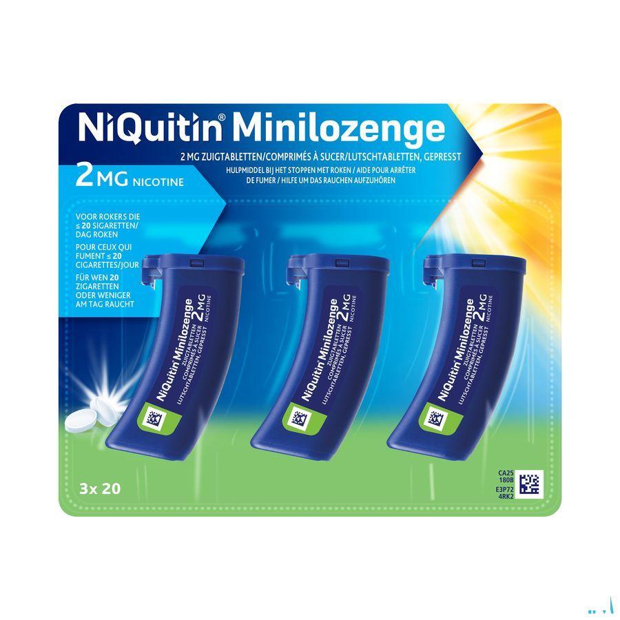 Niquitin 2 mg Minilozenge Zuigtabletten 60