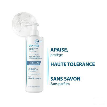 Ducray Dexyane Reinigende Gel Overvet 400 ml