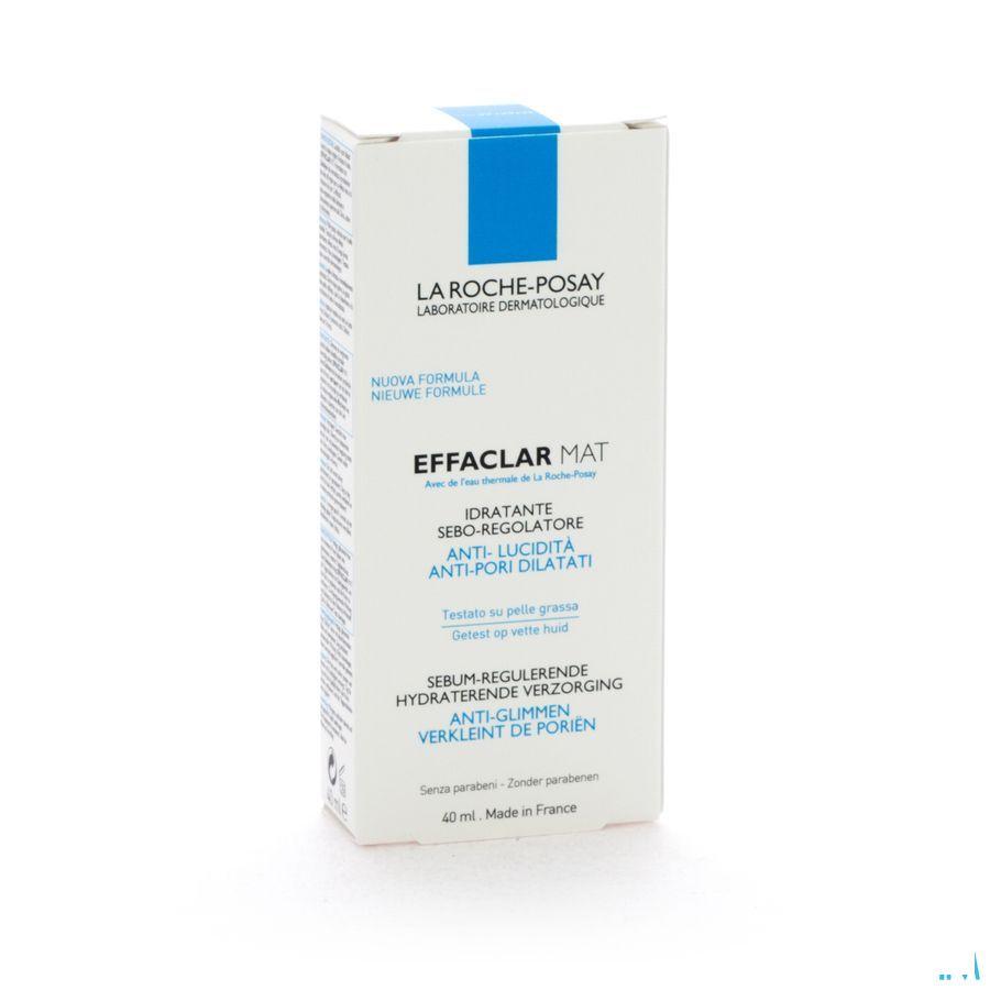 Effaclar Mat Hydra Sebo-regulat. sans parab. 40 ml  -  La Roche-Posay