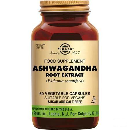 Solgar Ashwagandha Root Extract V-Capsule 60  -  Solgar Vitamins