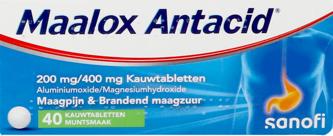 Maalox Antacid 200/400 Comprimes 40