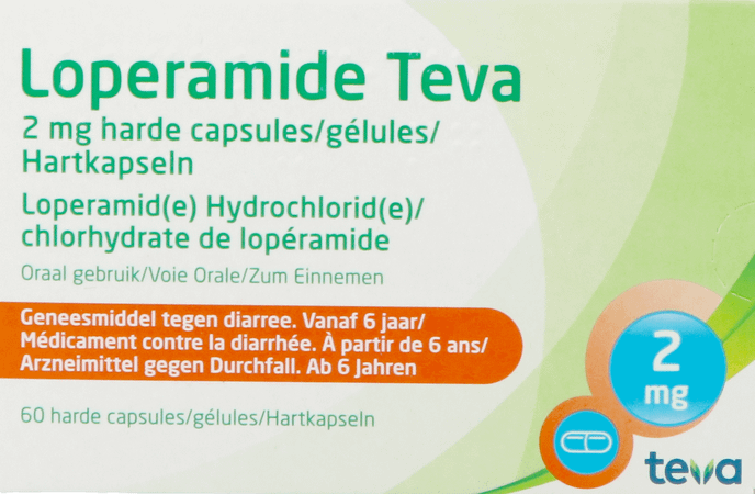 Loperamide Teva Capsule 60 X 2 mg 