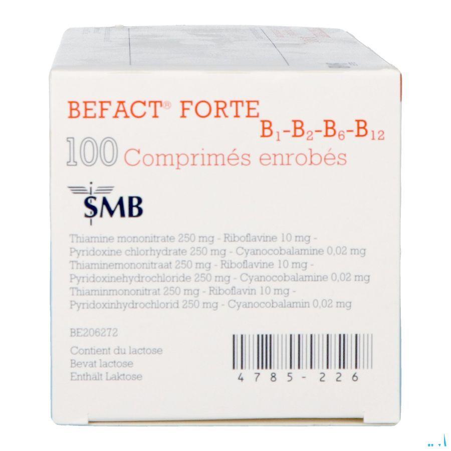 Befact Forte B1-B2-B6-B12 Omhulde Tabl 100 Ud