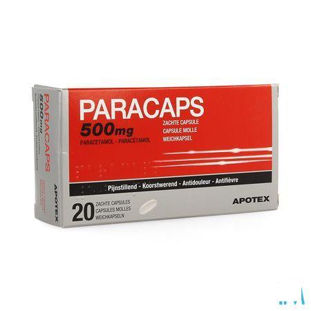 Paracaps 500 mg Capsule Molles 20 X 500 mg