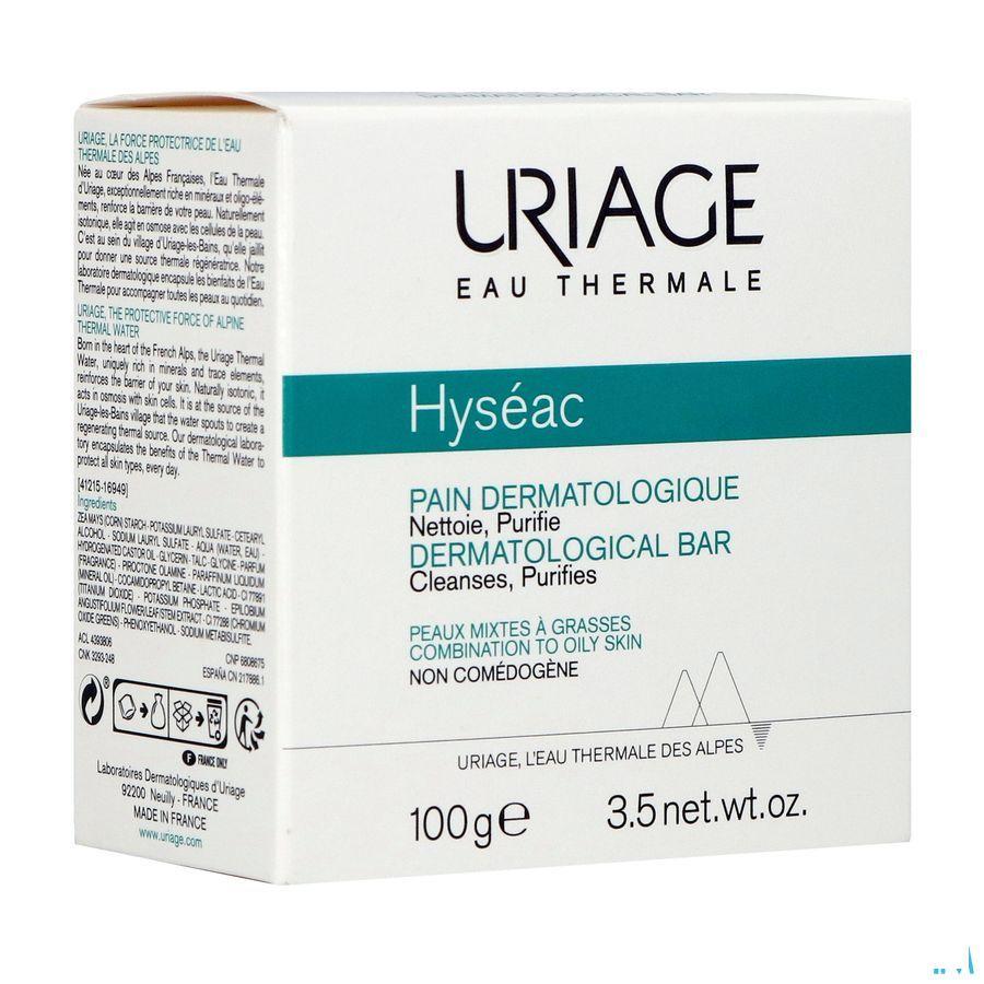 Uriage Hyseac Wasstuk Dermatolog. Zeep 100 gr