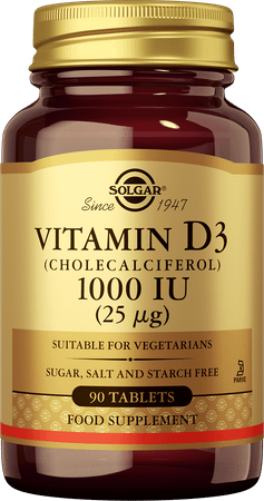 Solgar Vitamin D-3 25mcg/1000IETabletten 90  -  Solgar Vitamins