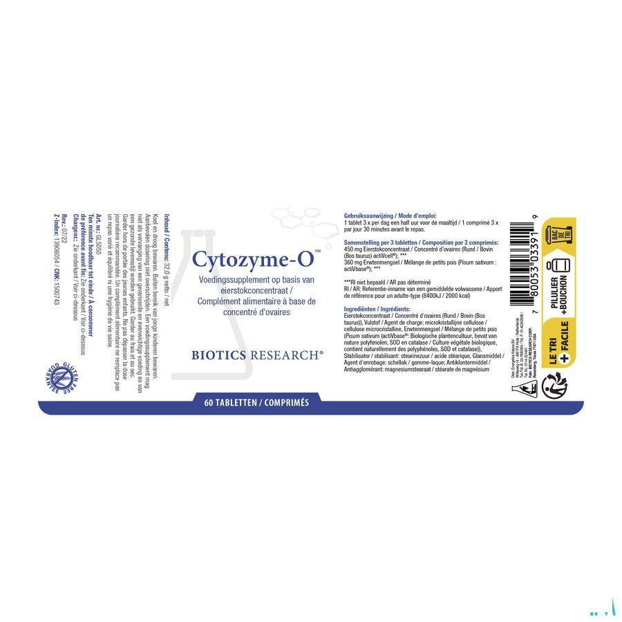 Biotics Cytozyme-O 60 tabletten  -  Energetica Natura