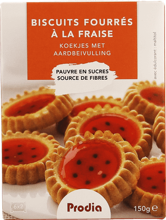 Prodia Biscuits Fourres Fraise 150 gr 5850  -  Revogan