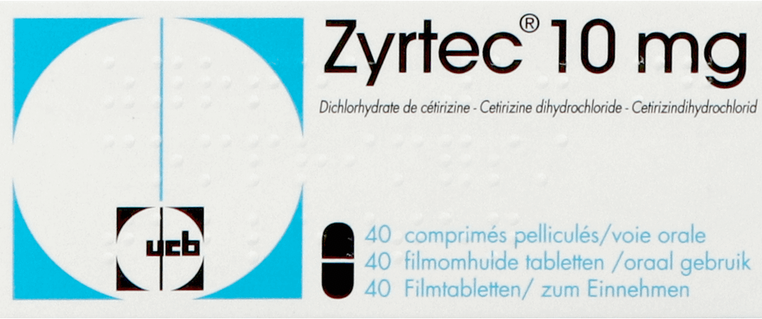 Zyrtec 10 mg Comprimes Pellicules 40 X 10 mg