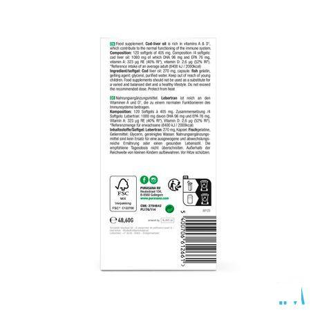 Purasana Huile Foie De Morue Capsule 120